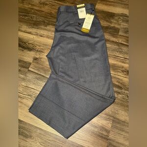 🔥JM Haggar Men's Classic  Dress Formal Pants Trouser Flat Front Sz 40x29  $100